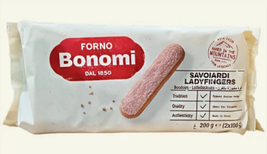 Bonomi Savoiardi Chocolate – Csokoládéval Töltött Száraz Piskóta Keksz